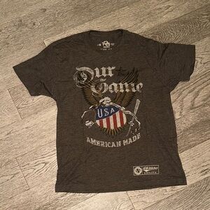 108 Stitches Brown Short Sleeve Tee Shirt Size M